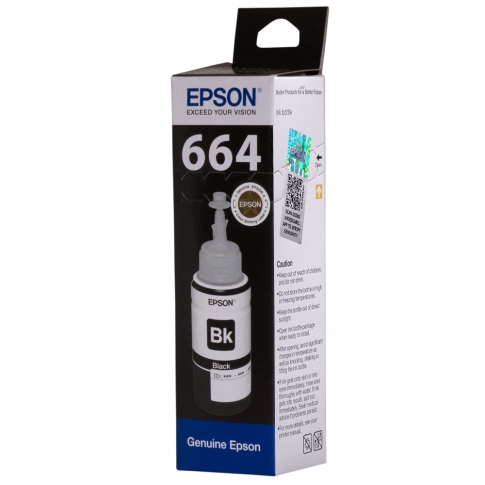 Epson EcoTank 664 Black Genuine Ink Bottle 