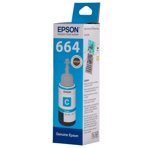 Epson 664 Cyan Ink Bottle - (T6642 Ecotank)